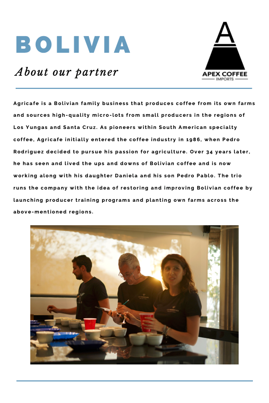 Green coffee  - Sol de la Mañana Peaberry, Bolivia