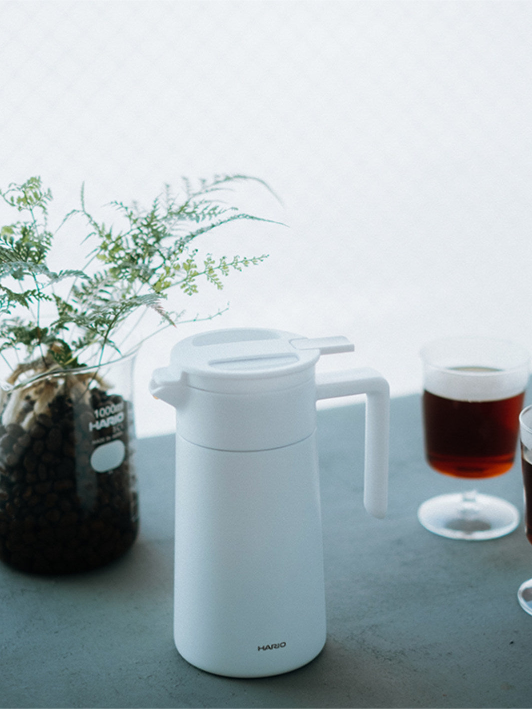 HARIO Double-Walled Thermal Pot (w/ Ceramic Coating) (600ml/20oz)