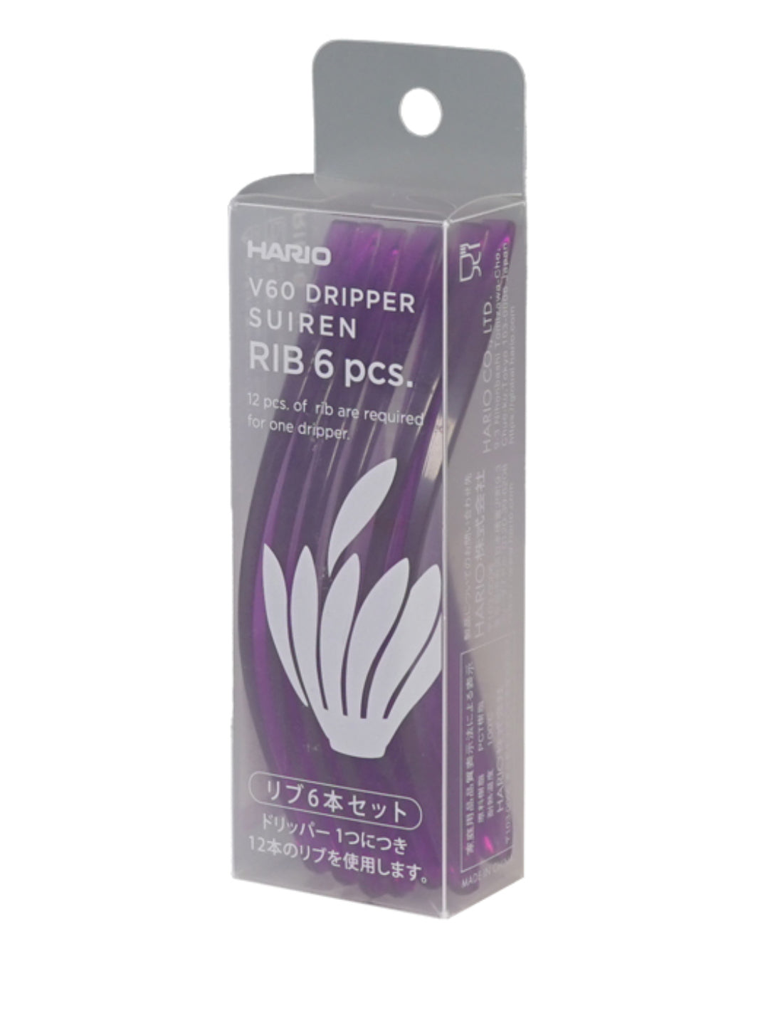 HARIO V60-02 Suiren Dripper Replacement Ribs (6-Pack)