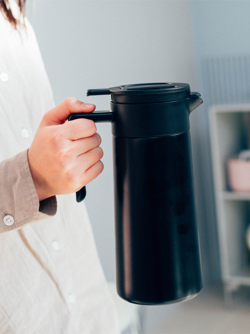 HARIO Double-Walled Thermal Pot (w/ Ceramic Coating) (800ml/27oz)