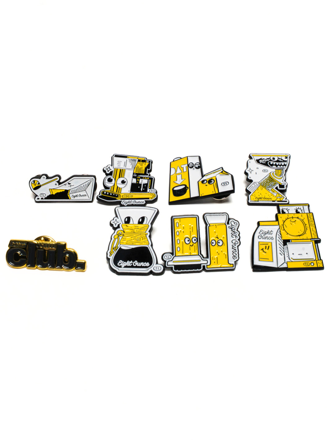 EIGHT OUNCE Coffee Club Pin