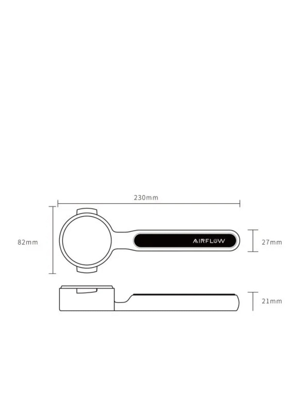 AIRFLOW Level Mirror 58mm Lay-Flat Portafilter