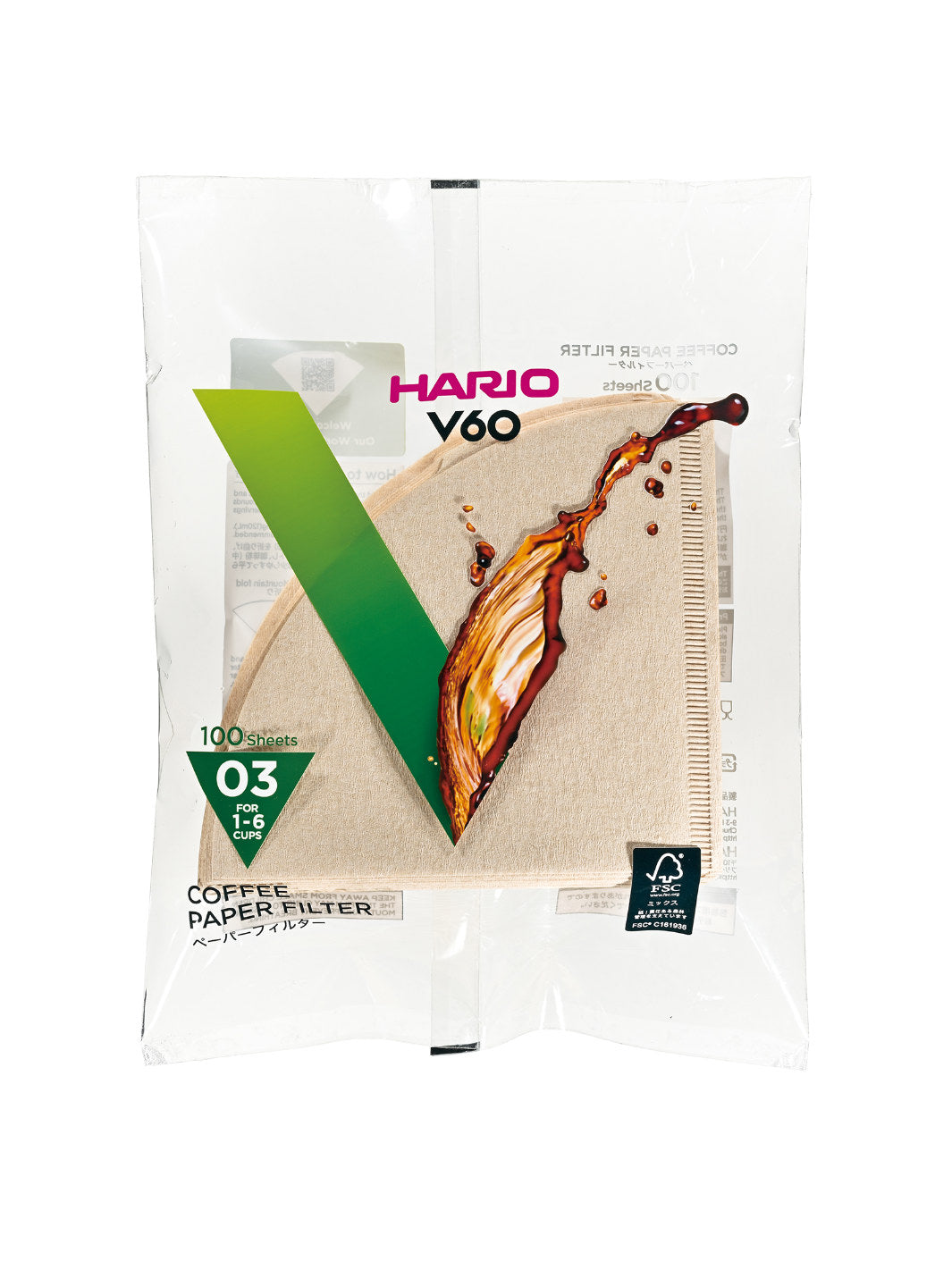HARIO V60-03 Filters (100-Pack)