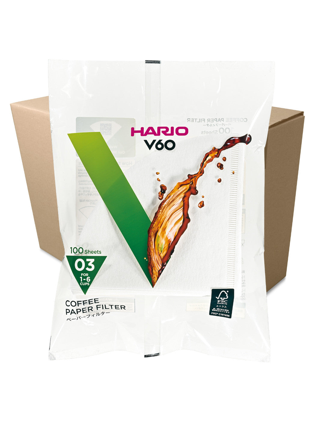 HARIO V60-03 Filters (100-Pack)