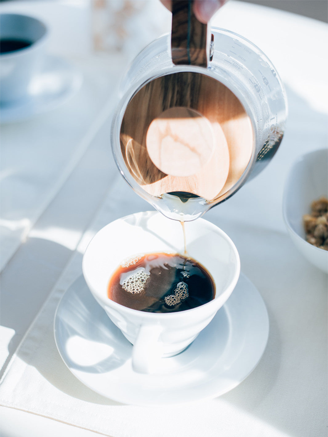 HARIO V60-02 Coffee Server (600ml/20oz) (Olive Wood)