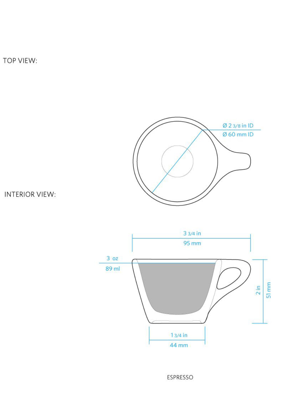 notNeutral LINO Espresso Cup (3oz/89ml)