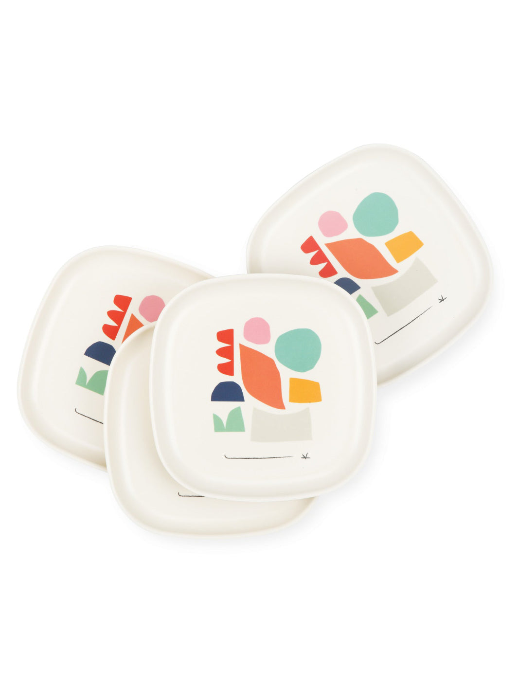 EKOBO Gusto Medium Plate Set (Colour Series - 4 plates)