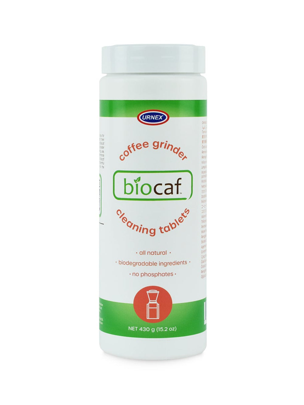 Photo of URNEX Biocaf Grinder Cleaning Tablets (430g/15.2oz) ( 1 Unit ) [ Urnex ] [ Cleaners ]