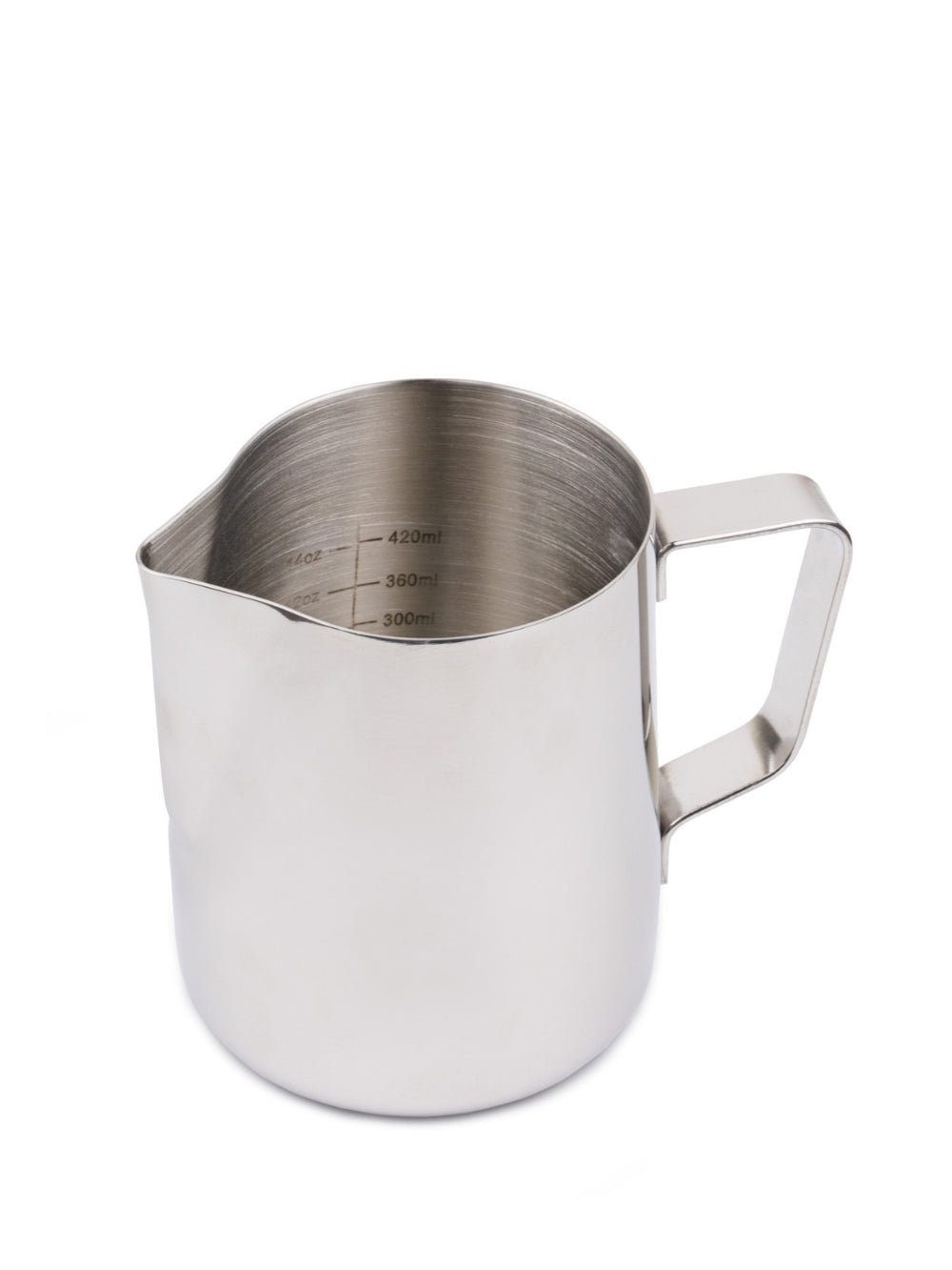 Photo of REVOLUTION Stainless Steel Pitcher (w/ internal measurements) ( 600ml (20oz) ) [ Revolution ] [ Milk Pitchers ]