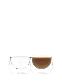 Photo of KRUVE IMAGINE Glasses (2-Pack) ( Latte (250ml 8.5oz) Clear ) [ Kruve ] [ Coffee Glasses ]