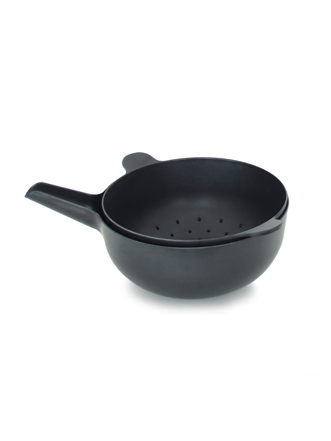 EKOBO Pronto Large Mixing Bowl & Colander Set Black (Open Box)