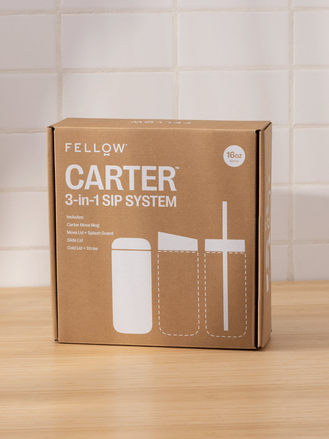 FELLOW Carter 3-in-1 Sip System (16oz/474ml)