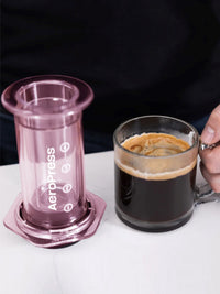 Photo of AeroPress Clear Coffee Maker (Pink) (Damaged Box) ( ) [ Yard Sale ] [ Yard Sale ]