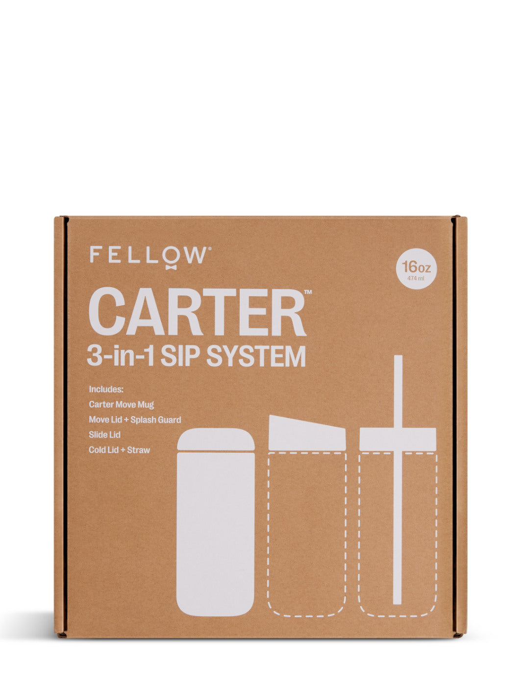 FELLOW Carter 3-in-1 Sip System (16oz/474ml)