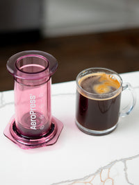 Photo of AeroPress Clear Coffee Maker (Pink) (Damaged Box) ( ) [ Yard Sale ] [ Yard Sale ]