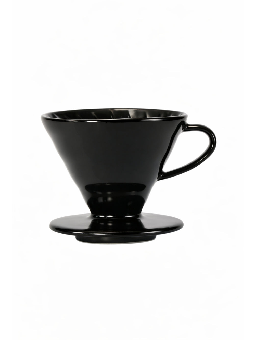 Photo of HARIO V60-02 Dripper (Ceramic) ( Black ) [ HARIO ] [ Pourover Brewers ]