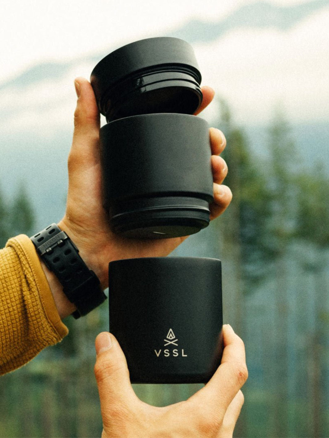 VSSL Nest Pourover Set (Black) (Damaged Box)