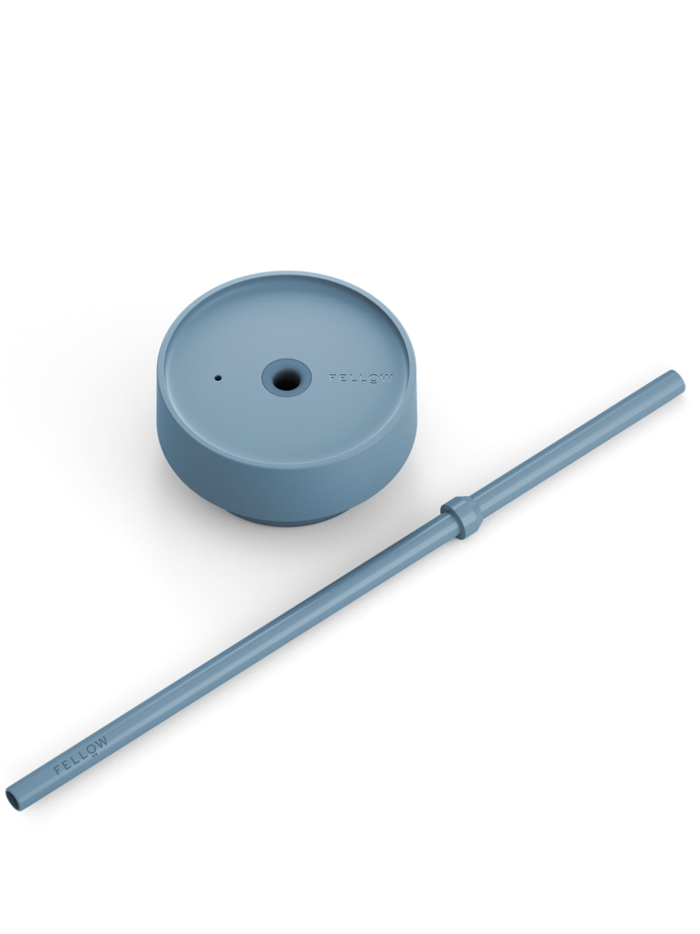 Photo of FELLOW Carter Cold Replacement Lid + Straw (474ml/16oz) ( Hazy Blue ) [ Fellow ] [ Parts ]