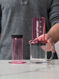 Photo of AeroPress Clear Coffee Maker (Pink) (Damaged Box) ( ) [ Yard Sale ] [ Yard Sale ]