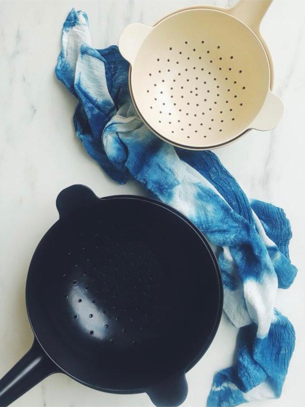 EKOBO Pronto Large Mixing Bowl & Colander Set Black (Open Box)