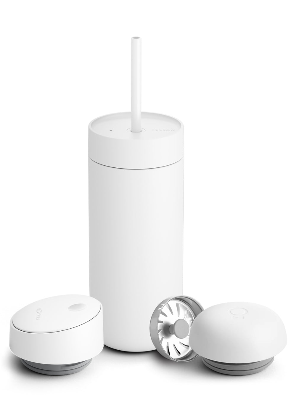 Photo of FELLOW Carter 3-in-1 Sip System (16oz/474ml) ( Matte White ) [ Fellow ] [ Reusable Cups ]