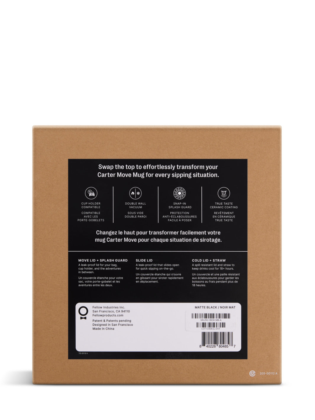 FELLOW Carter 3-in-1 Sip System (16oz/474ml)