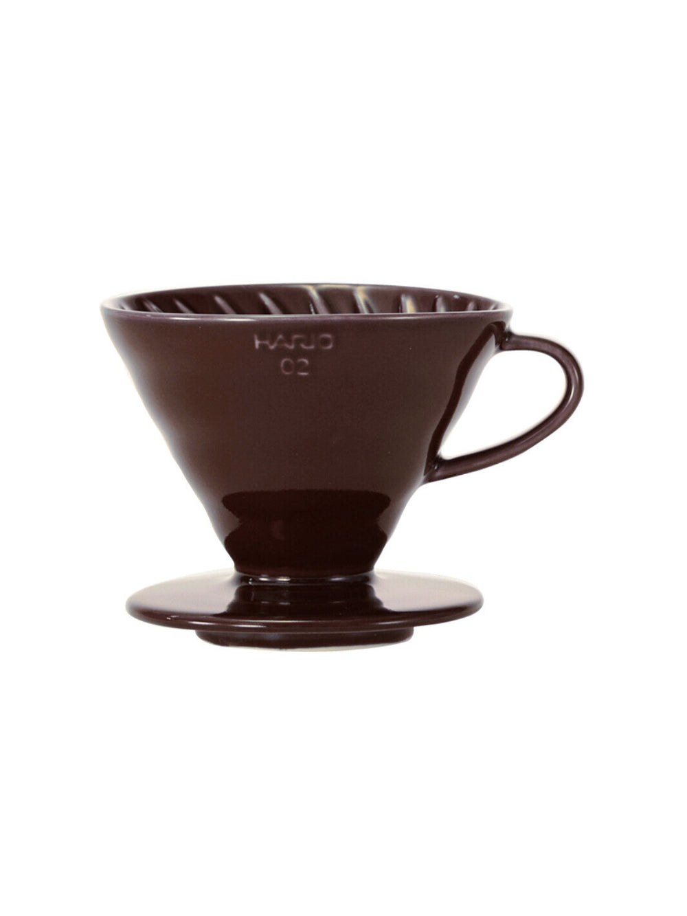 Photo of HARIO V60-02 Dripper (Ceramic) ( Saddle Brown ) [ HARIO ] [ Pourover Brewers ]