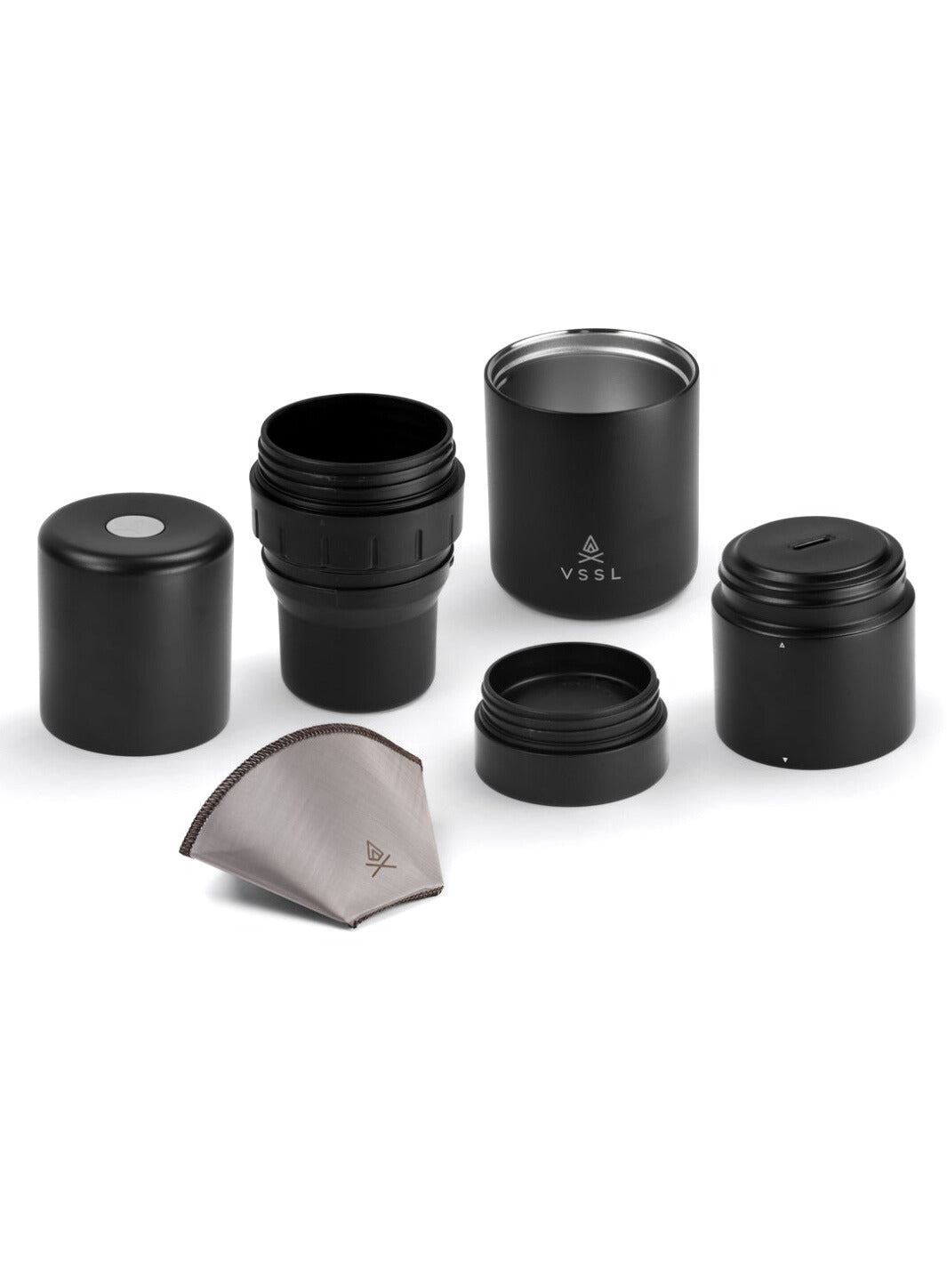 VSSL Nest Pourover Coffee Kit (Black) (Minor Aesthetic Defect)