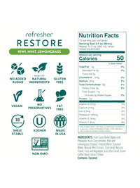Photo of SmartFruit Restore Refresher (1419.53ml/48oz) (Kiwi, Lemongrass, Mint) ( ) [ SmartFruit ] [ Drink Concentrate ]