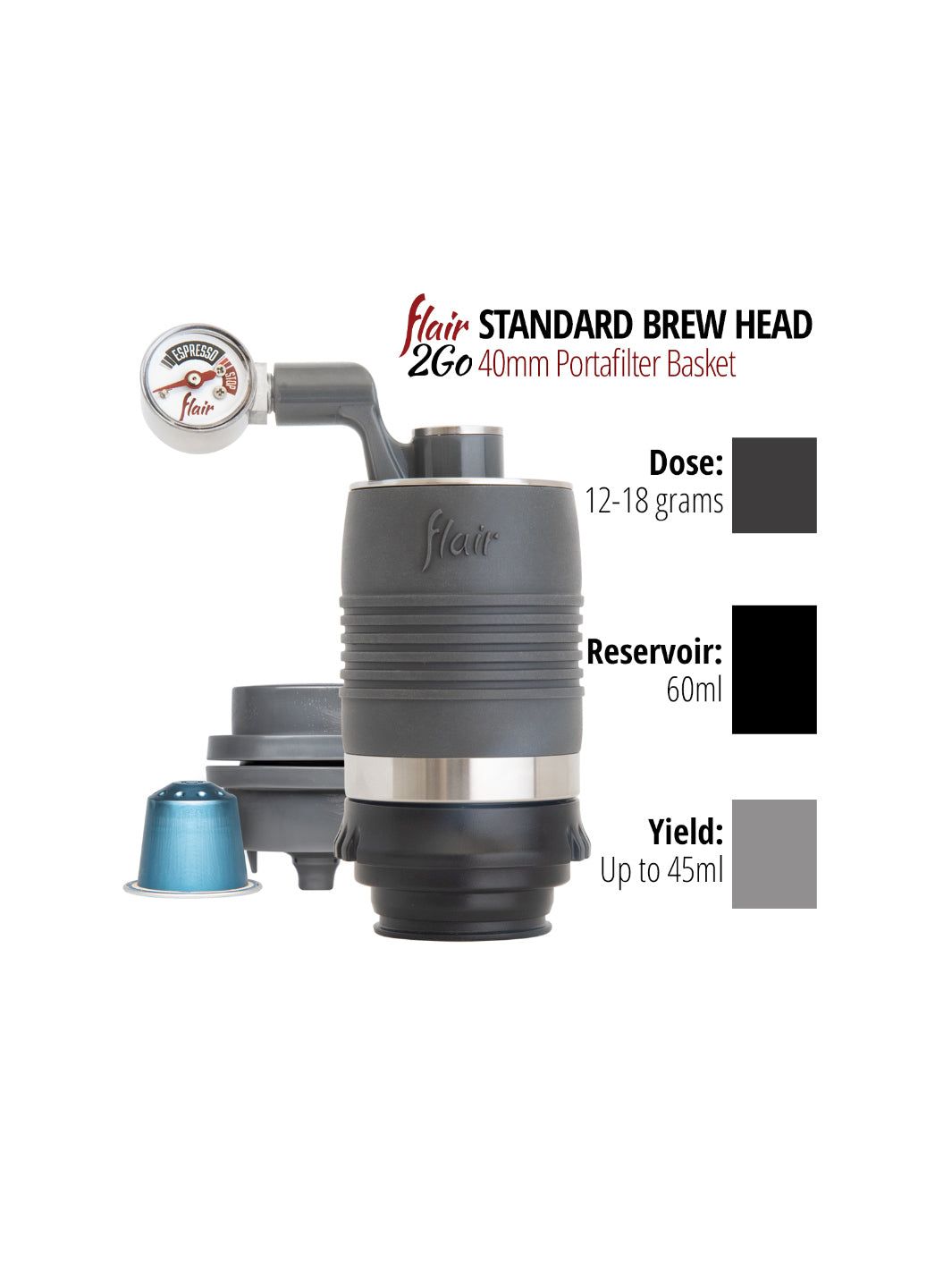 FLAIR 2GO Portable Lever Espresso Maker