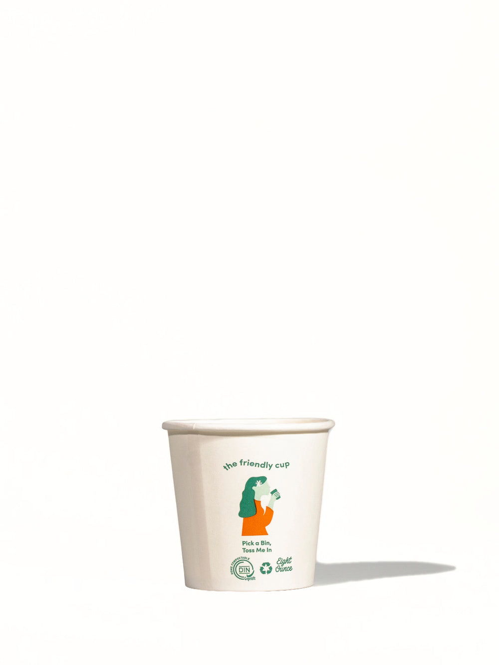 Photo of LITTLE GREEN PANDA Home Compostable Paper Cup (50-Pack) (White) (4oz/118ml) (Sample) ( Default Title ) [ Yard Sale ] [ Yard Sale ]