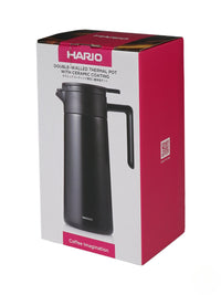 Photo of HARIO Double-Walled Thermal Pot (w/ Ceramic Coating) (800ml/27oz) ( ) [ HARIO ] [ Decanters ]