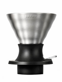 Photo of HARIO V60-02 SWITCH Immersion Dripper (200ml/6.76oz) (Stainless Steel) ( Stainless Steel ) [ HARIO ] [ Steep and Release Brewers ]