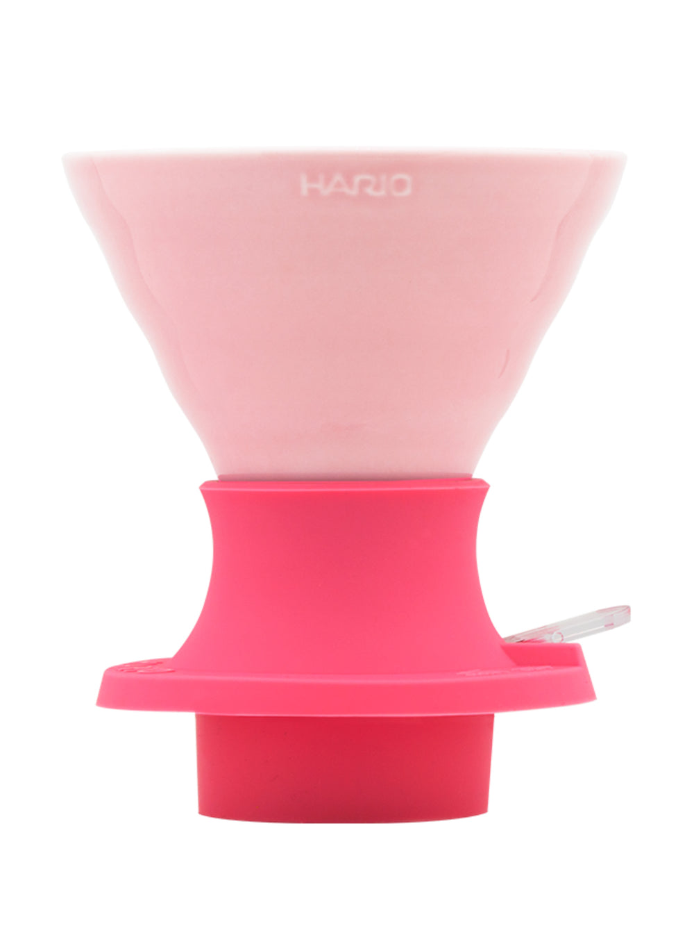 Photo of HARIO V60-02 SWITCH Immersion Dripper (200ml/6.76oz) (Ceramic) ( Berry Pink ) [ HARIO ] [ Steep and Release Brewers ]