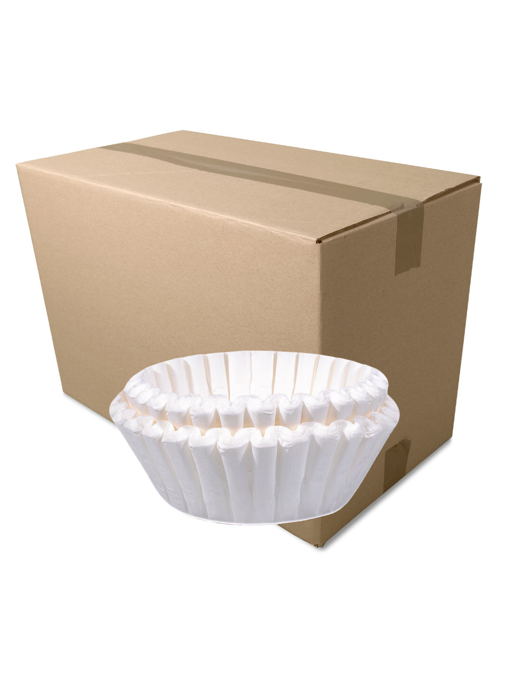 Photo of BREW RITE 12 Cup Coffee Filters (9.75x4.5in) (100-Pack) ( 60 Units (1 Case) ) [ Brew Rite ] [ Paper Filters ]