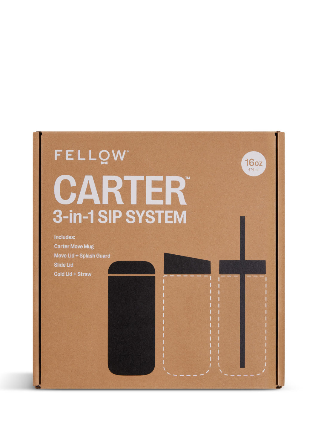 FELLOW Carter 3-in-1 Sip System (16oz/474ml)