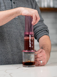 Photo of AeroPress Clear Coffee Maker (Pink) (Damaged Box) ( ) [ Yard Sale ] [ Yard Sale ]