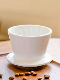 Photo of TIMEMORE Crystal Eye B75 Dripper (Ceramic) (White) ( ) [ Timemore ] [ Pourover Brewers ]