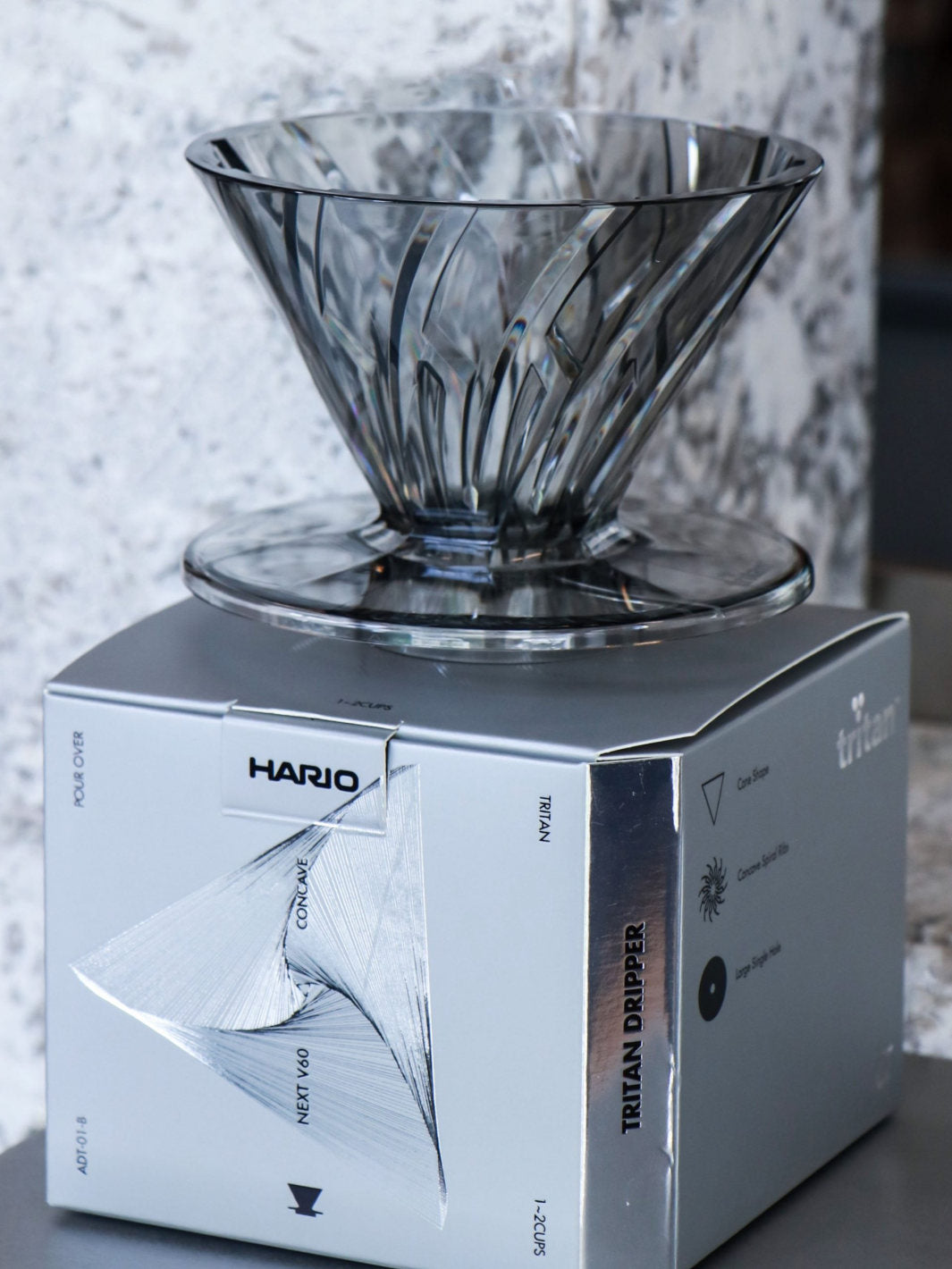 HARIO Alpha Series Dripper (Tritan) (Black) (Damaged Box)