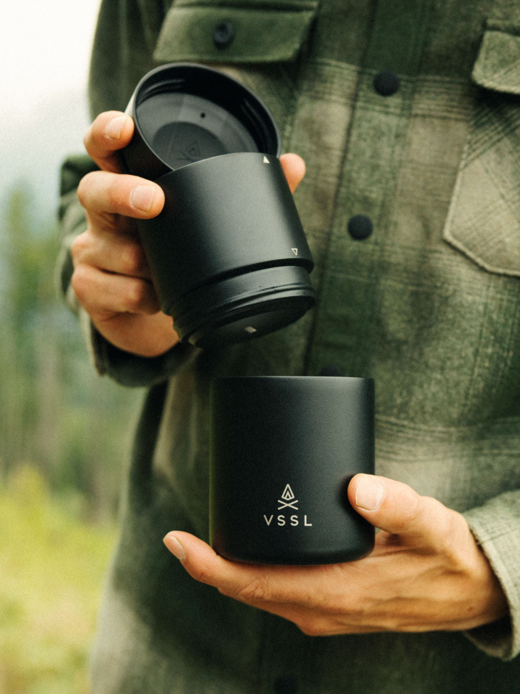 VSSL Nest Pourover Set (Black) (Damaged Box)