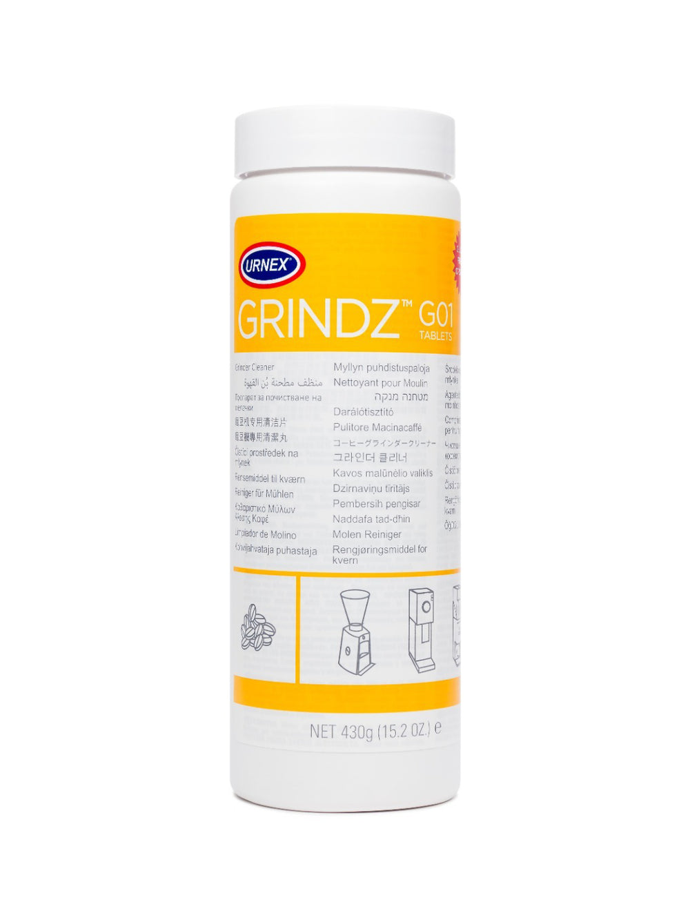 Photo of URNEX Grindz Grinder Cleaner (430g/15.2oz) ( 1 Unit ) [ Urnex ] [ Cleaners ]