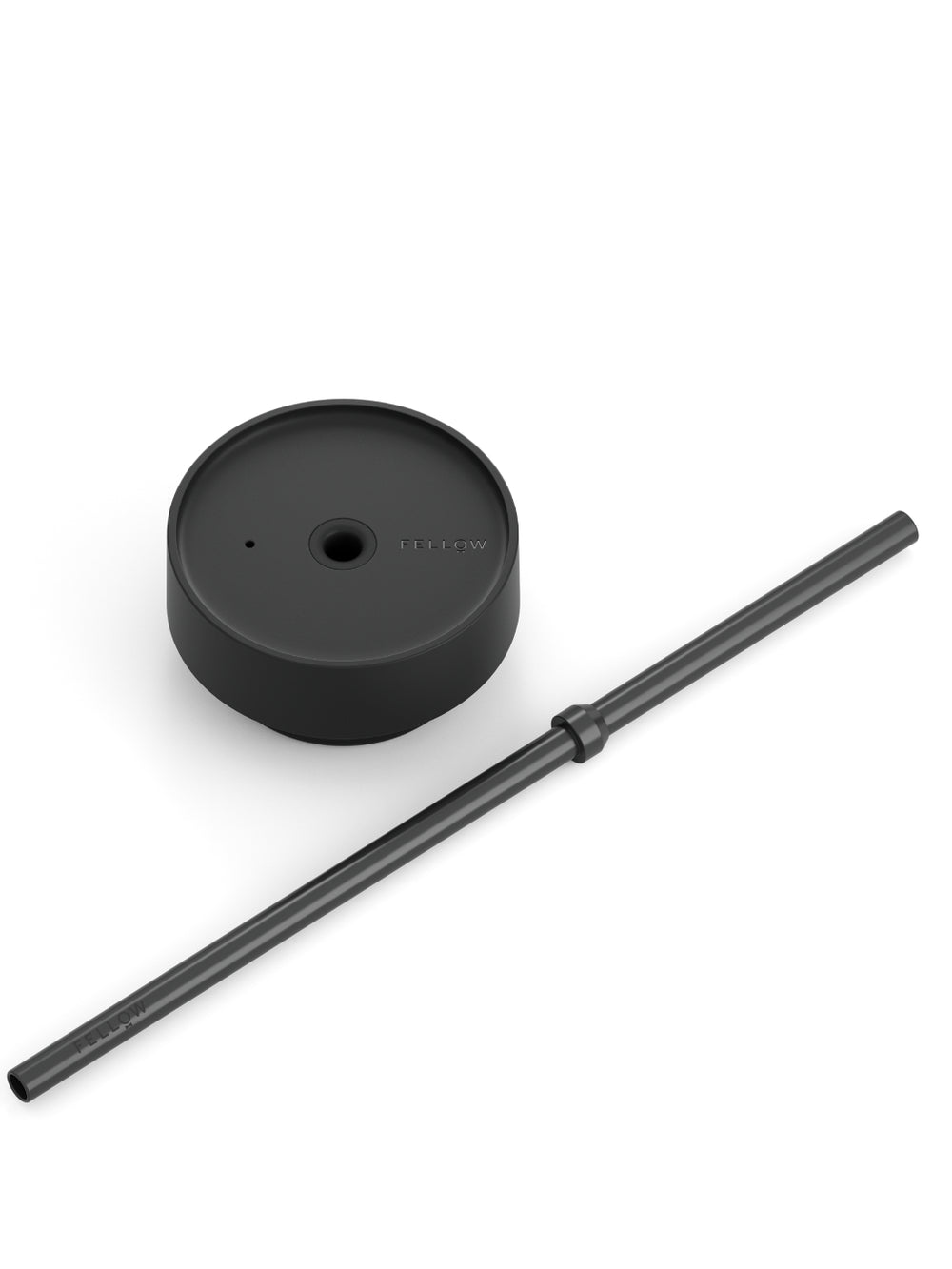 Photo of FELLOW Carter Cold Replacement Lid + Straw (16oz/474ml) ( Matte Black ) [ Fellow ] [ Parts ]