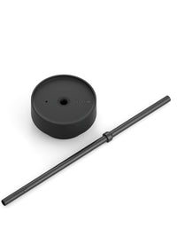Photo of FELLOW Carter Cold Replacement Lid + Straw (16oz/474ml) ( Matte Black ) [ Fellow ] [ Parts ]