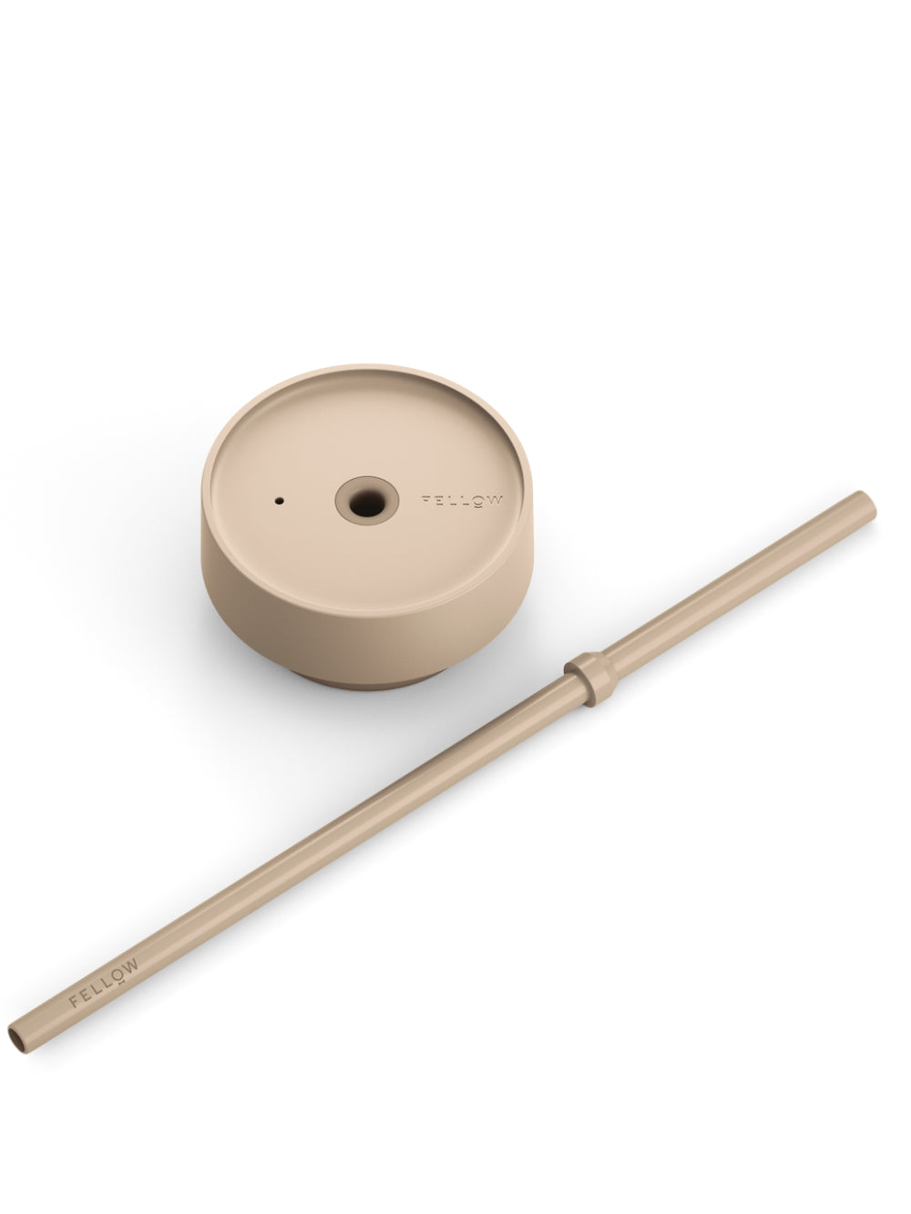 Photo of FELLOW Carter Cold Replacement Lid + Straw (16oz/474ml) ( Sand Dune ) [ Fellow ] [ Parts ]