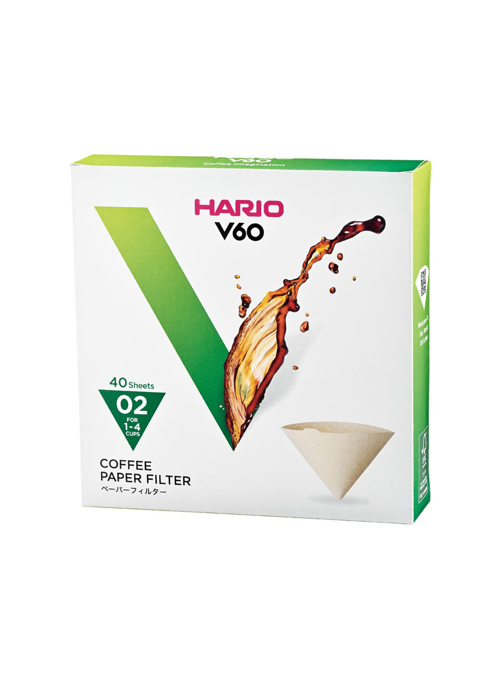 Photo of HARIO V60-02 Filters (40-Pack) ( 1 Unit Brown ) [ HARIO ] [ Paper Filters ]
