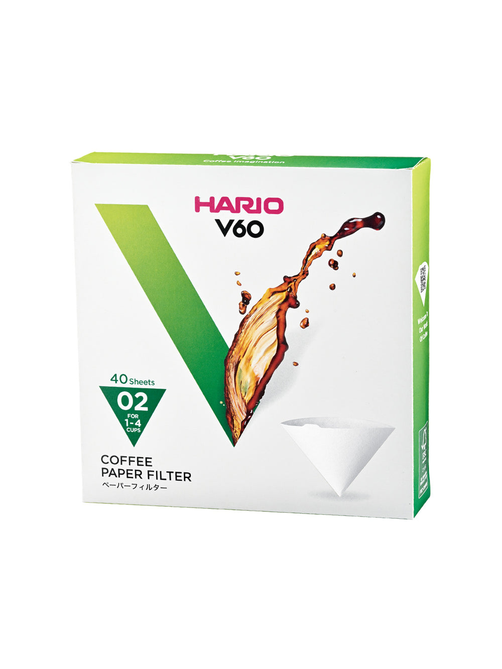 Photo of HARIO V60-02 Filters (40-Pack) ( 1 Unit White ) [ HARIO ] [ Paper Filters ]