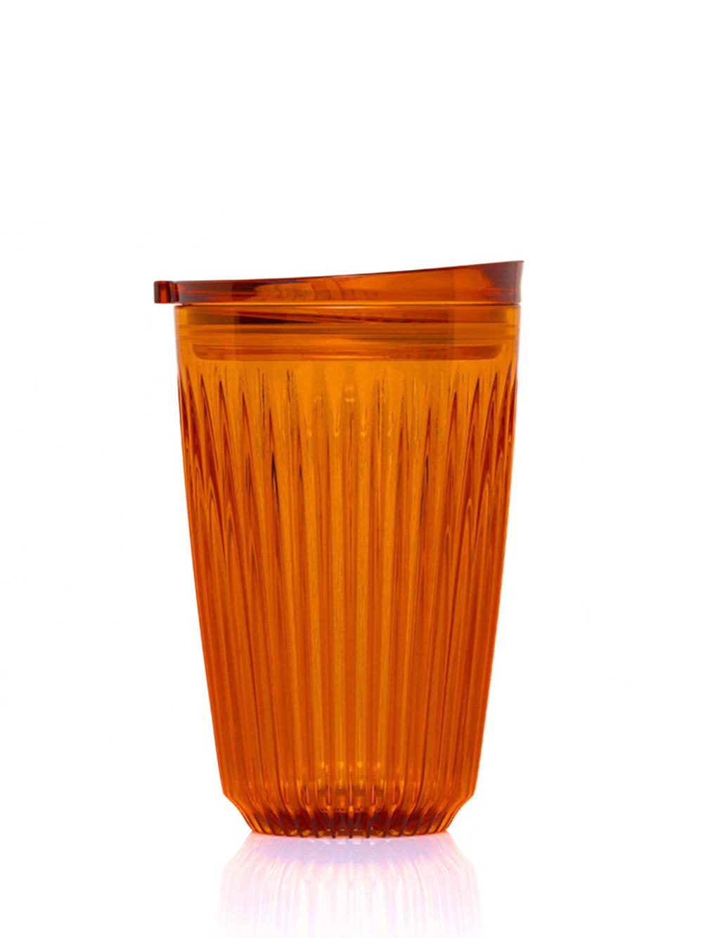 Photo of HUSKEE Renew Cup + Lid (355ml/12oz) ( Amber ) [ Huskee ] [ Coffee Cups ]