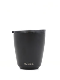 Photo of HUSKEE Steel Cup + Lid (237ml/8oz) ( Black ) [ Huskee ] [ Coffee Cups ]