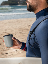 Photo of HUSKEE Steel Cup + Lid (237ml/8oz) ( ) [ Huskee ] [ Coffee Cups ]