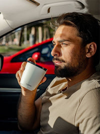 Photo of HUSKEE Steel Cup + Lid (237ml/8oz) ( ) [ Huskee ] [ Coffee Cups ]